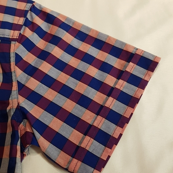 Nautica boys size 14/16 checkered shirt stretch button down NEW - Picture 6 of 7